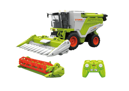 RC Farm & Construction Vehicle Collection – Tractors, Harvesters, Dump Trucks & Farm Playsets (Multiple Models) - with RC Farmer’s Grass Cart w/ 6 Grass Bales | Sold by Uncle Wiener's Wholesale