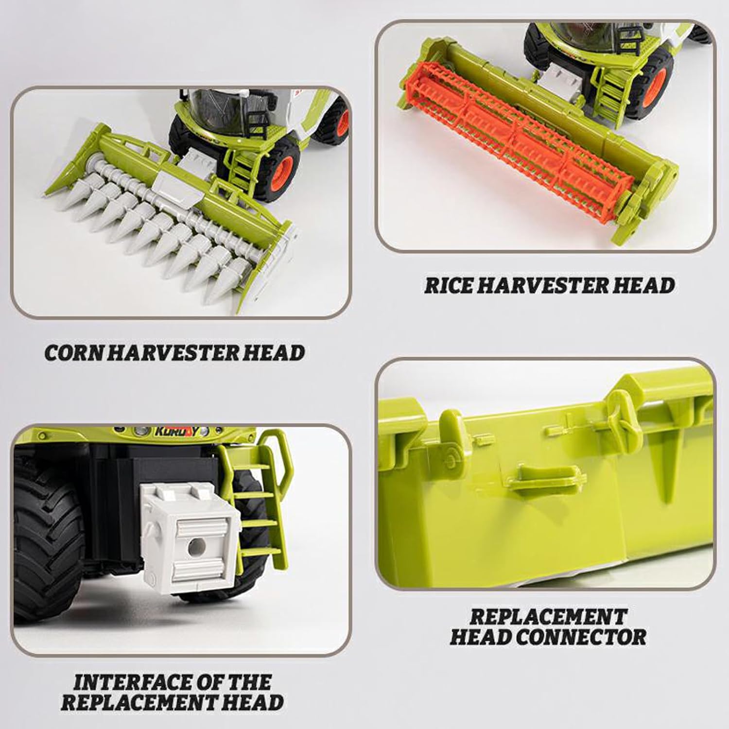 RC Farm & Construction Vehicle Collection – Tractors, Harvesters, Dump Trucks & Farm Playsets (Multiple Models) - with RC Farmer’s Grass Cart w/ 6 Grass Bales | Sold by Uncle Wiener's Wholesale