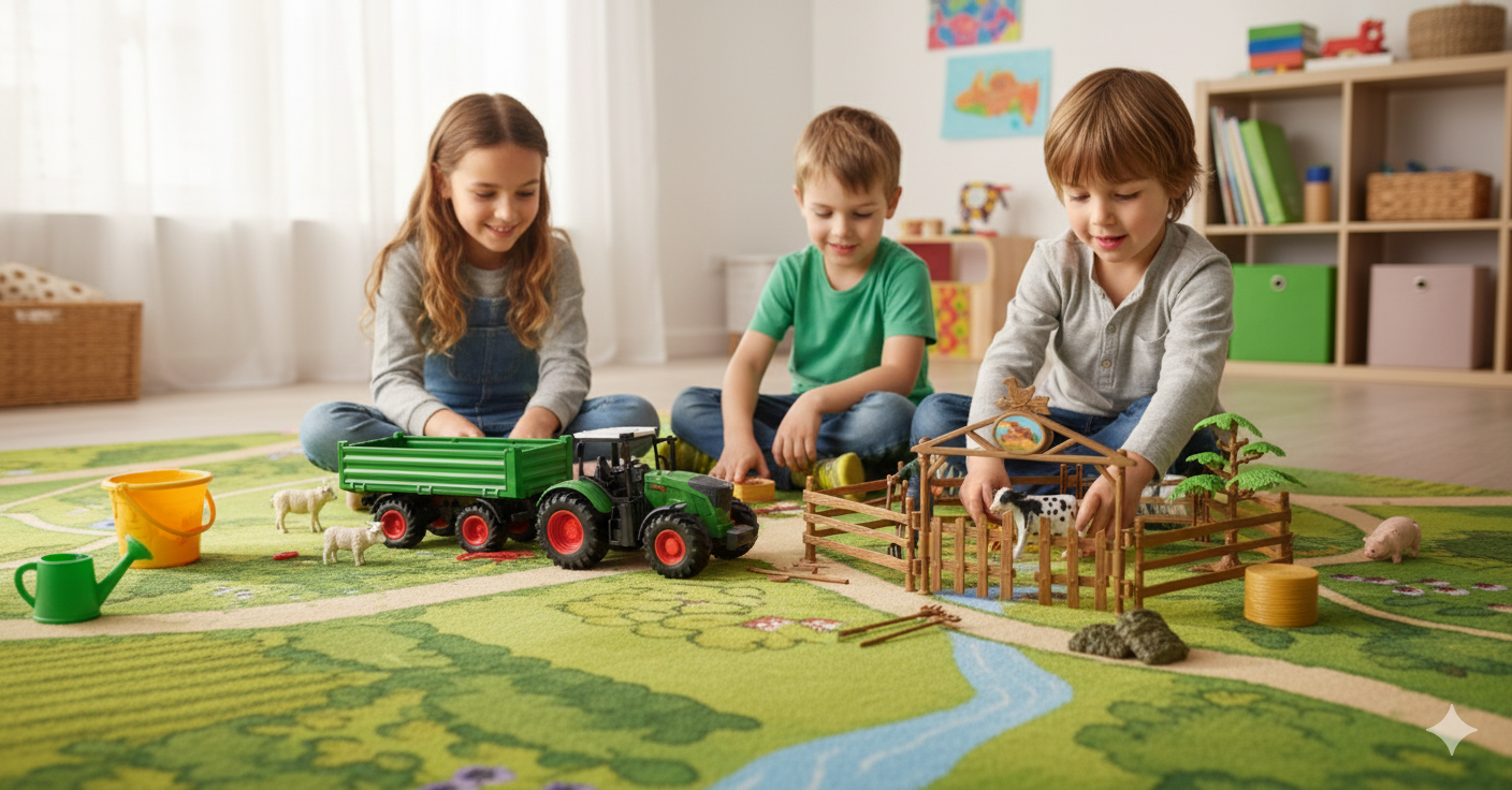 RC Farm & Construction Vehicle Collection – Tractors, Harvesters, Dump Trucks & Farm Playsets (Multiple Models) - with RC Corn & Wheat Harvester Smoke & Lights | Sold by Uncle Wiener's Wholesale