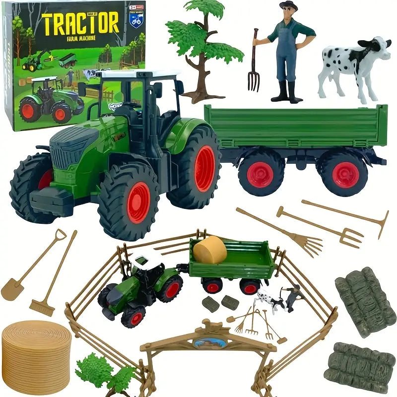 RC Farm & Construction Vehicle Collection – Tractors, Harvesters, Dump Trucks & Farm Playsets (Multiple Models) - with RC Combine Harvester Lights Sound & Smoke | Sold by Uncle Wiener's Wholesale