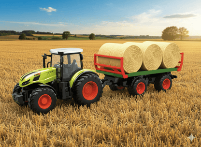 RC Farm & Construction Vehicle Collection – Tractors, Harvesters, Dump Trucks & Farm Playsets (Multiple Models) - with 1:16 RC Dump Truck 11CH Lights & Sounds | Sold by Uncle Wiener's Wholesale