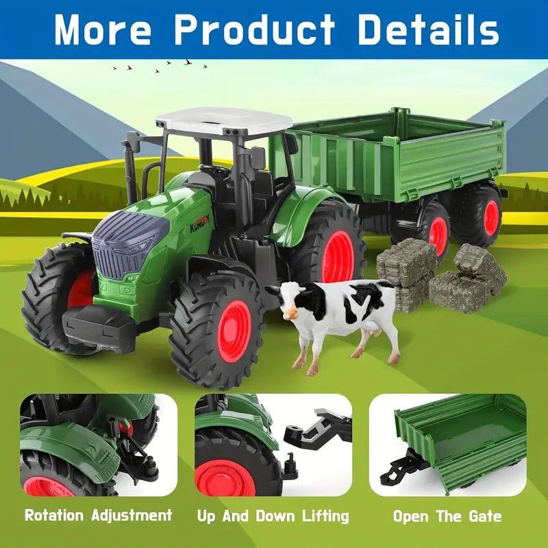 RC Farm & Construction Vehicle Collection – Tractors, Harvesters, Dump Trucks & Farm Playsets (Multiple Models) - with RC Combine Harvester Lights Sound & Smoke | Sold by Uncle Wiener's Wholesale