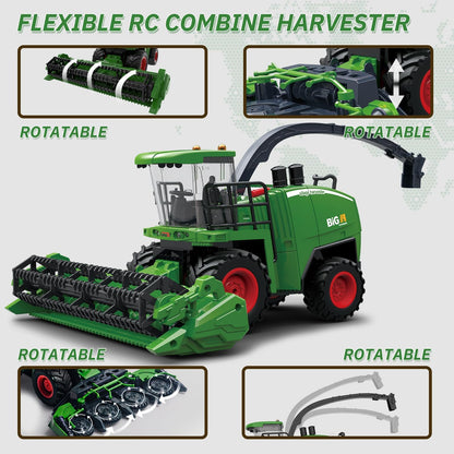 RC Farm & Construction Vehicle Collection – Tractors, Harvesters, Dump Trucks & Farm Playsets (Multiple Models) - with RC Farmer’s Grass Cart w/ 6 Grass Bales | Sold by Uncle Wiener's Wholesale