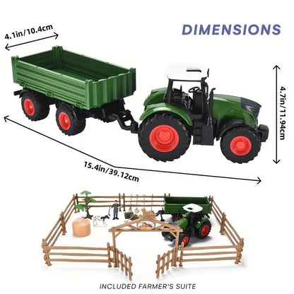 RC Farm & Construction Vehicle Collection – Tractors, Harvesters, Dump Trucks & Farm Playsets (Multiple Models) - with RC Corn & Wheat Harvester Smoke & Lights | Sold by Uncle Wiener's Wholesale