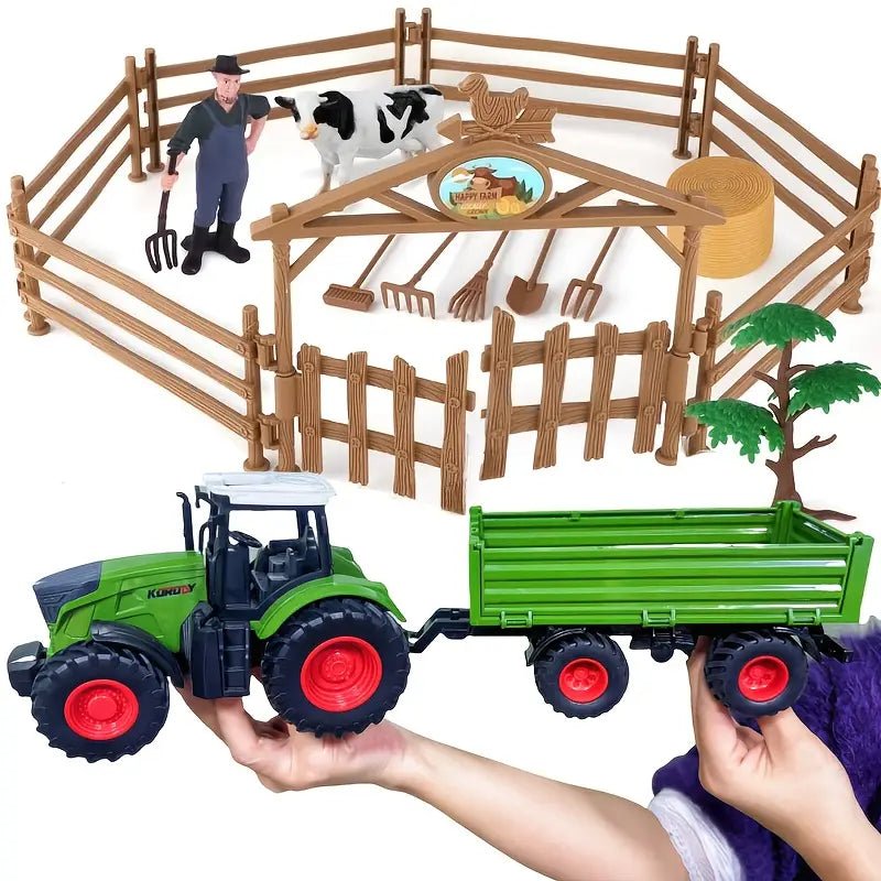 RC Farm & Construction Vehicle Collection – Tractors, Harvesters, Dump Trucks & Farm Playsets (Multiple Models) - with RC Combine Harvester Lights Sound & Smoke | Sold by Uncle Wiener's Wholesale