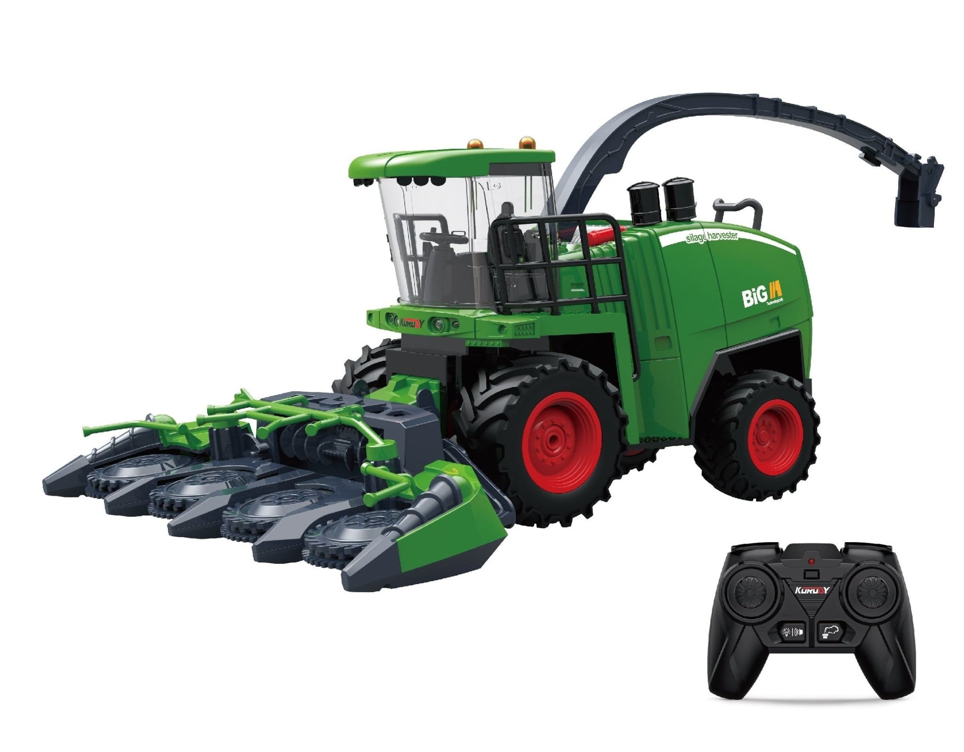 RC Farm & Construction Vehicle Collection – Tractors, Harvesters, Dump Trucks & Farm Playsets (Multiple Models) - with 1:24 RC Silage Harvester Spray & Lights | Sold by Uncle Wiener's Wholesale