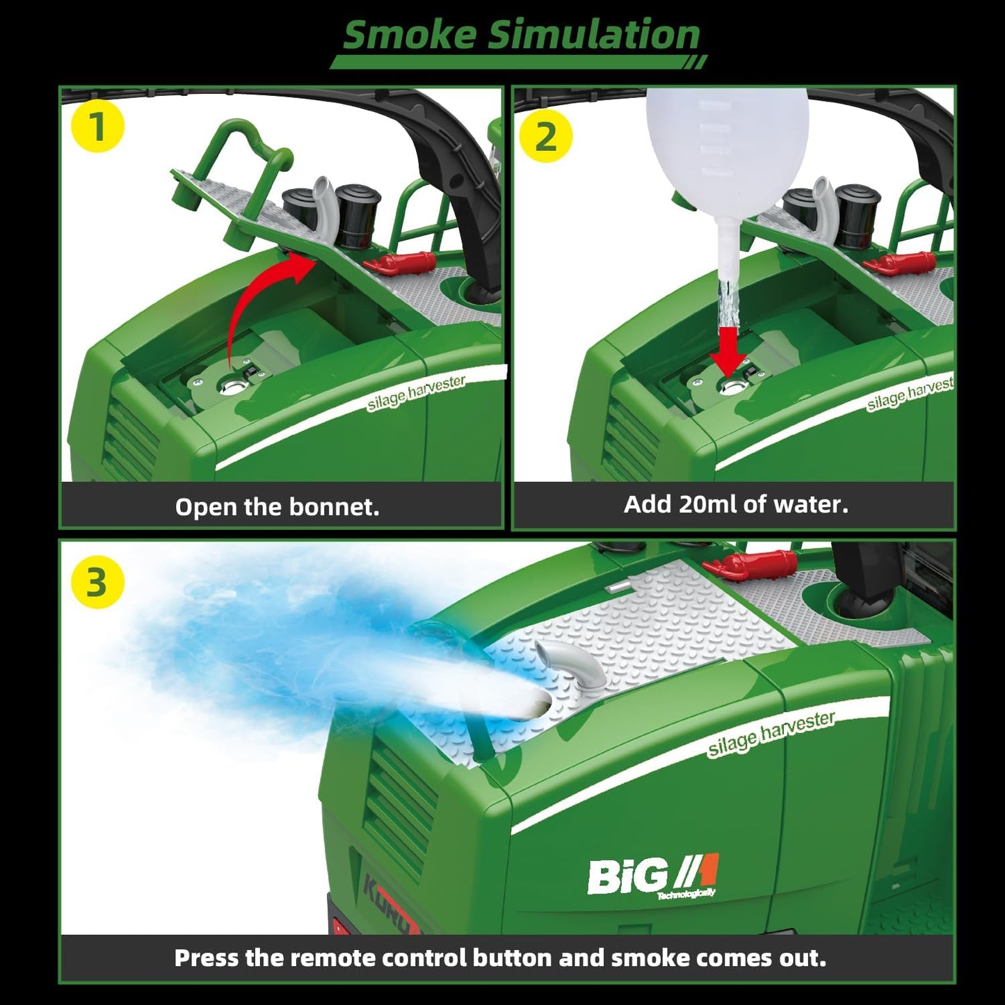 RC Farm & Construction Vehicle Collection – Tractors, Harvesters, Dump Trucks & Farm Playsets (Multiple Models) - with RC Farmer’s Grass Cart w/ 6 Grass Bales | Sold by Uncle Wiener's Wholesale