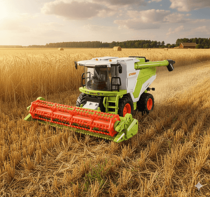 RC Farm & Construction Vehicle Collection – Tractors, Harvesters, Dump Trucks & Farm Playsets (Multiple Models) - with RC Farmer’s Grass Cart w/ 6 Grass Bales | Sold by Uncle Wiener's Wholesale