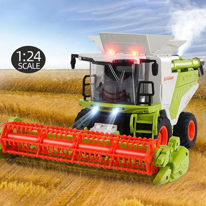 RC Farm & Construction Vehicle Collection – Tractors, Harvesters, Dump Trucks & Farm Playsets (Multiple Models) - with RC Farmer’s Grass Cart w/ 6 Grass Bales | Sold by Uncle Wiener's Wholesale