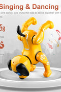 RC Robot Dog Toy with Music – Remote Control Smart Puppy w/ Battery & USB Charger EPT770120 - with Yellow | Sold by Uncle Wiener's Wholesale