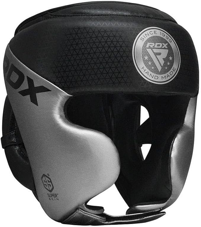 RDX Boxing Head Guard Silver Medium Training Headgear for Sparring, MMA and Muay Thai - General Equipment with | Sold by Uncle Wiener's Wholesale