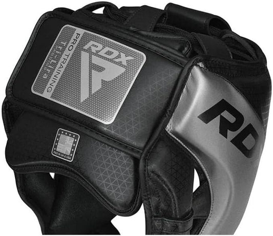 RDX Boxing Head Guard Silver Medium Training Headgear for Sparring, MMA and Muay Thai - General Equipment with | Sold by Uncle Wiener's Wholesale