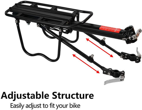 Rear Rack Bicycle Luggage Carrier Holder – Quick Release Bike Cargo Rack 3185526 - with | Sold by Uncle Wiener's Wholesale