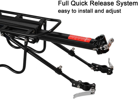 Rear Rack Bicycle Luggage Carrier Holder – Quick Release Bike Cargo Rack 3185526 - with | Sold by Uncle Wiener's Wholesale