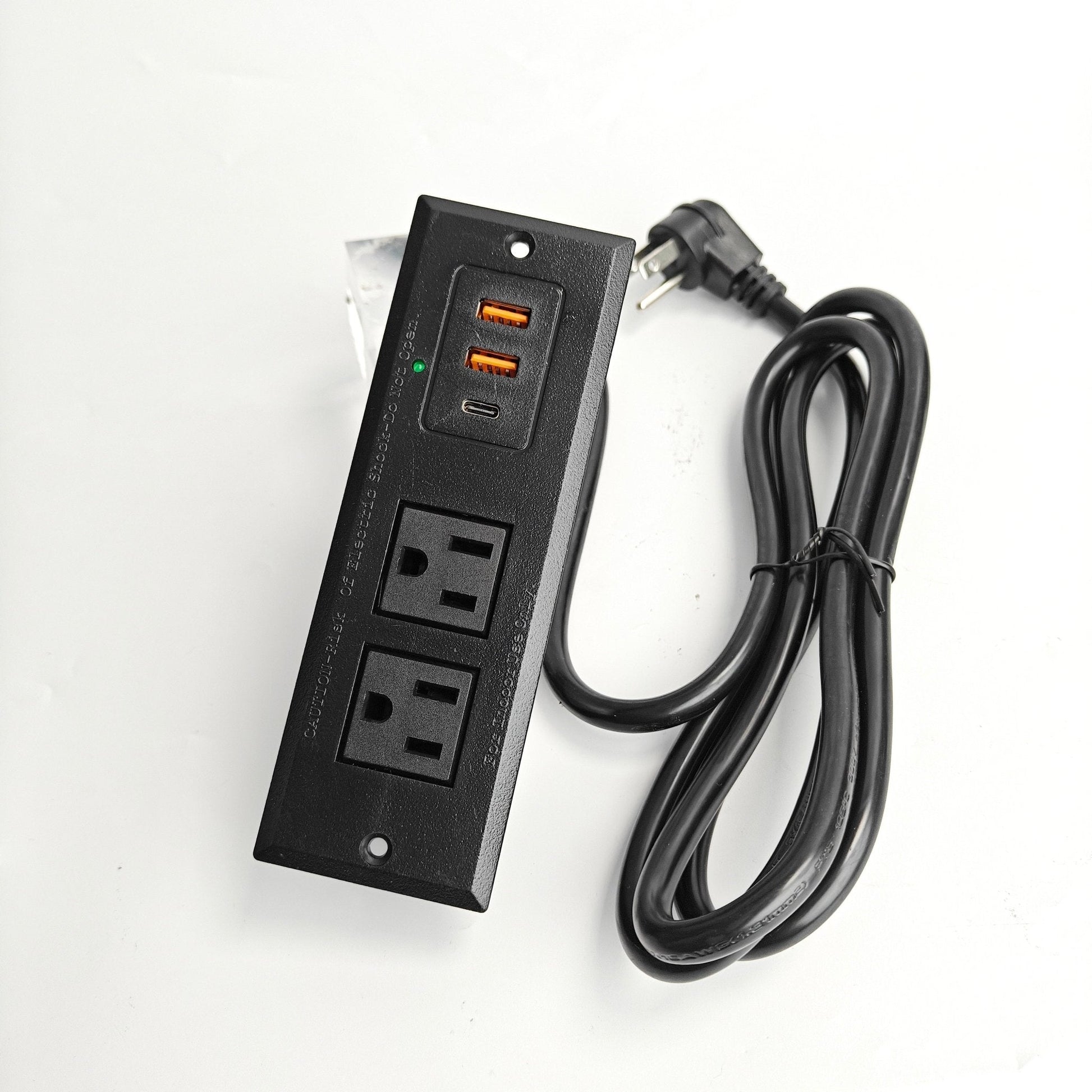 Recessed Desk Power Strip Bar with USB Ports – Ideal for Home Office or Workbench BY213C021C - with | Sold by Uncle Wiener's Wholesale