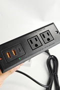 Recessed Desk Power Strip Bar with USB Ports – Ideal for Home Office or Workbench BY213C021C - with | Sold by Uncle Wiener's Wholesale