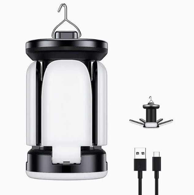 Rechargeable Camping Lantern 60 LED Foldable Solar & USB Emergency Tent Light with 7 Modes 5821H - with | Sold by Uncle Wiener's Wholesale