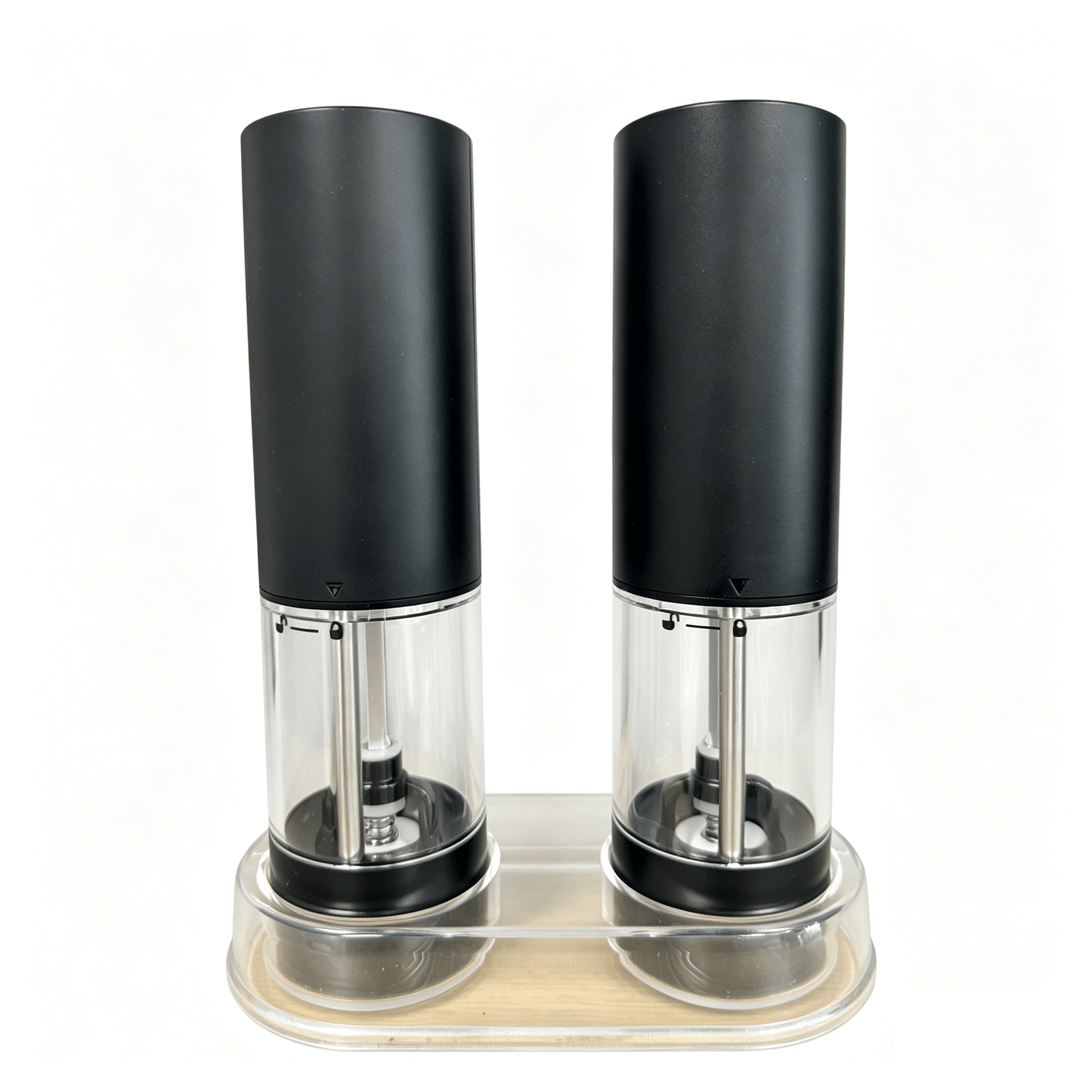 Rechargeable Electric Salt &amp; Pepper Grinder Set 2-Pack USB Type-C Adjustable Mill RC952X - with | Sold by Uncle Wiener's Wholesale
