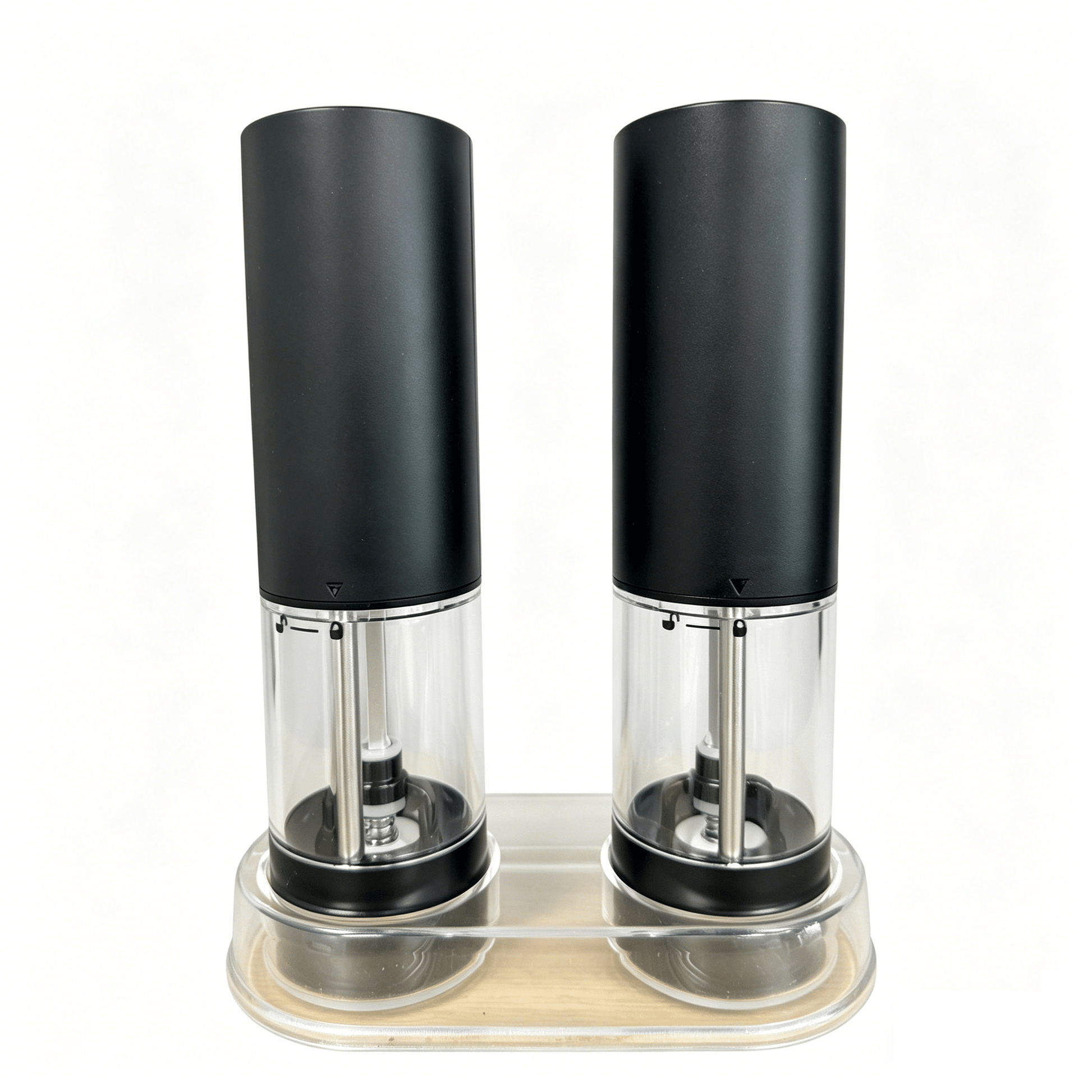 Rechargeable Electric Salt &amp; Pepper Grinder Set 2-Pack USB Type-C Adjustable Mill RC952X - with | Sold by Uncle Wiener's Wholesale