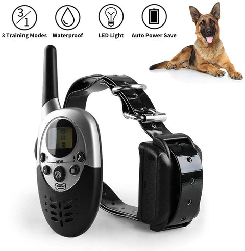 Rechargeable Waterproof Dog Training Collar with Remote – Shock, Vibration & Beep Modes (1000yd Range) - with | Sold by Uncle Wiener's Wholesale