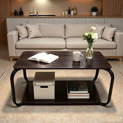Rectangular Coffee Table Modern Simple Removable Living Room Table Dark Walnut S1366  - with | Sold by Uncle Wiener's Wholesale