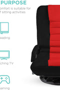 Red & Black 360° Swivel Gaming Chair with Lumbar Support | Ergonomic Seat 1215919 - with RED & BLACK | Sold by Uncle Wiener's Wholesale