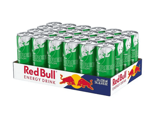 Red Bull Energy Drink – Green & Red Editions (250 mL Cans) - with Green Edition – Dragon Fruit | 24 × 250 mL | Sold by Uncle Wiener's Wholesale