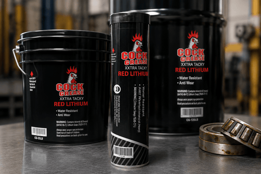 Red Lithium Complex Grease | Extra Tacky Multipurpose – Available in Tube, Pail & Barrel - General Equipment with 14 Oz Tube | Sold by Uncle Wiener's Wholesale