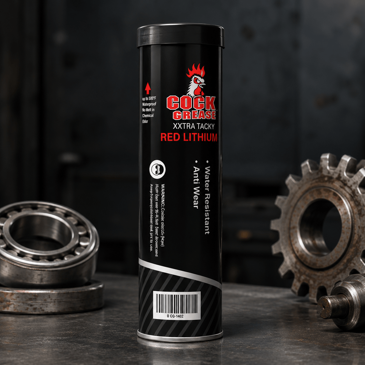 Red Lithium Complex Grease | Extra Tacky Multipurpose – Available in Tube, Pail & Barrel - General Equipment with 14 Oz Tube | Sold by Uncle Wiener's Wholesale