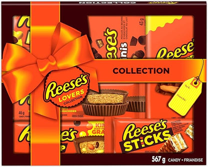 REESE’S Lovers Gift Box – Assorted Chocolate Peanut Butter Bars & Candy, 8 Count, 535 g - Snack with | Sold by Uncle Wiener's Wholesale
