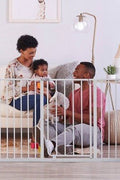 Regalo Extra Wide Easy Open Metal Walk Through Baby Gate - with <B>Dimensions (Overall):</B> 29 Inches (L), 30 Inches (H), 2 Inches thick | Sold by Uncle Wiener's Wholesale