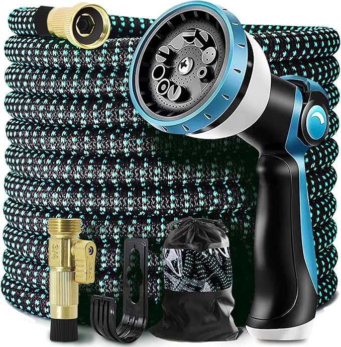 Relxitl Expandable Garden Hose – Flexible Lightweight Water Hose with 10-Function Spray Nozzle - Garden & Landscaping with 100 FT | Sold by Uncle Wiener's Wholesale