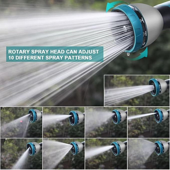 Relxitl Expandable Garden Hose – Flexible Lightweight Water Hose with 10-Function Spray Nozzle - Garden & Landscaping with 100 FT | Sold by Uncle Wiener's Wholesale