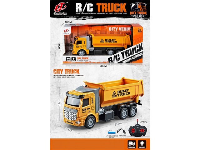 Remote Control Dump Truck Toy 4 - Channel Construction Vehicle CPS343048 - with | Sold by Uncle Wiener's Wholesale