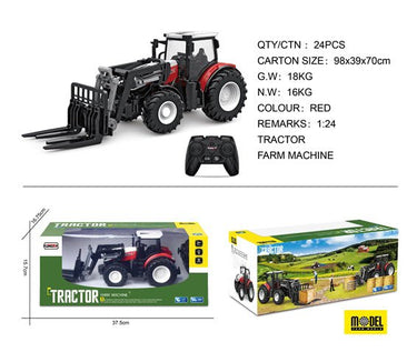 Remote Control Farm Tractor Toy with Front Loader CPS343051 - with | Sold by Uncle Wiener's Wholesale