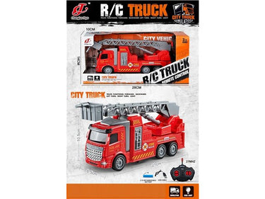 Remote Control Fire Truck Toy with Ladder 4 - Channel RC Vehicle CPS343049 - with | Sold by Uncle Wiener's Wholesale