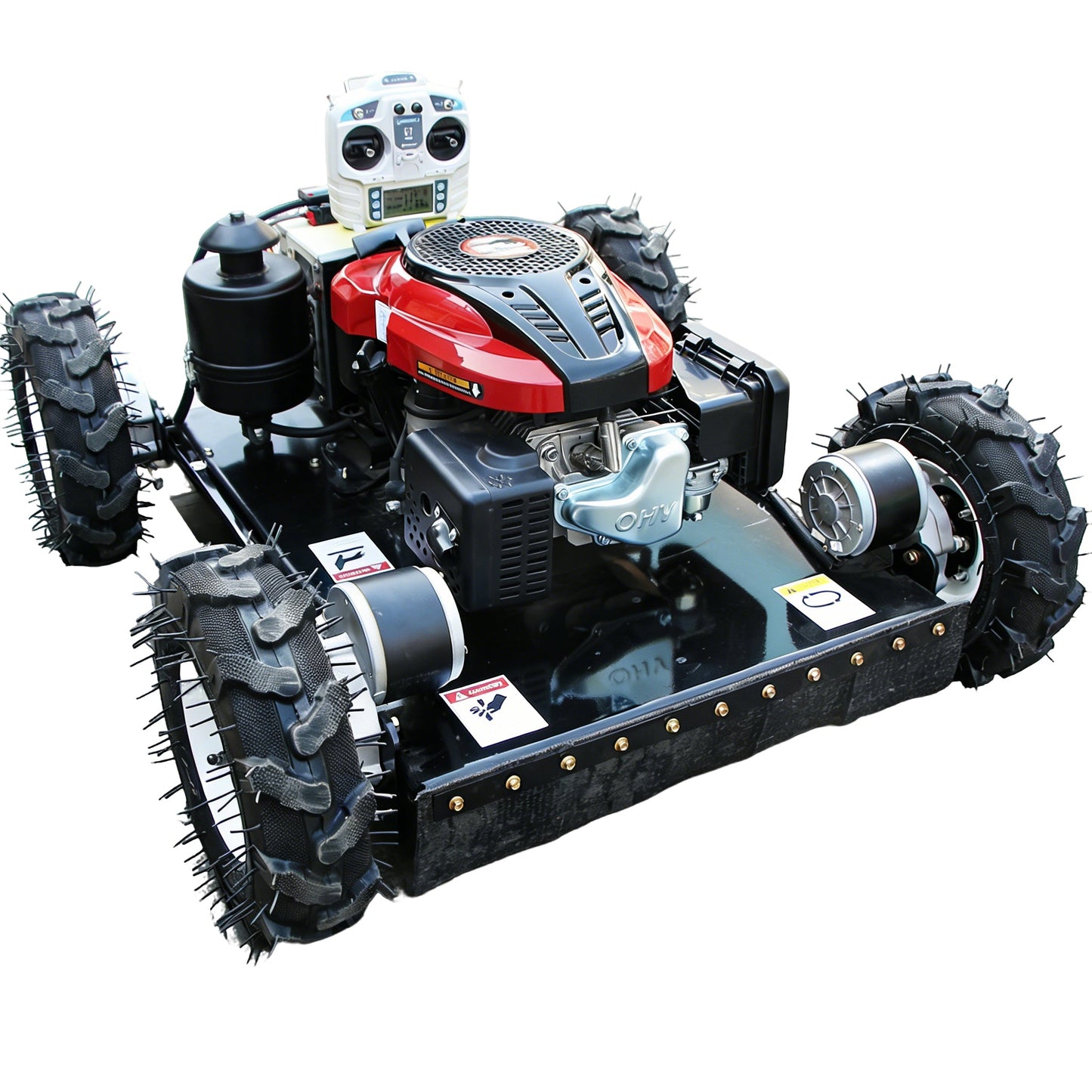 Remote Control Gas Lawn Mower 22" Cutting Width with 9HP Loncin Engine, Electric Start & Lift Control NE550WJ - with | Sold by Uncle Wiener's Wholesale