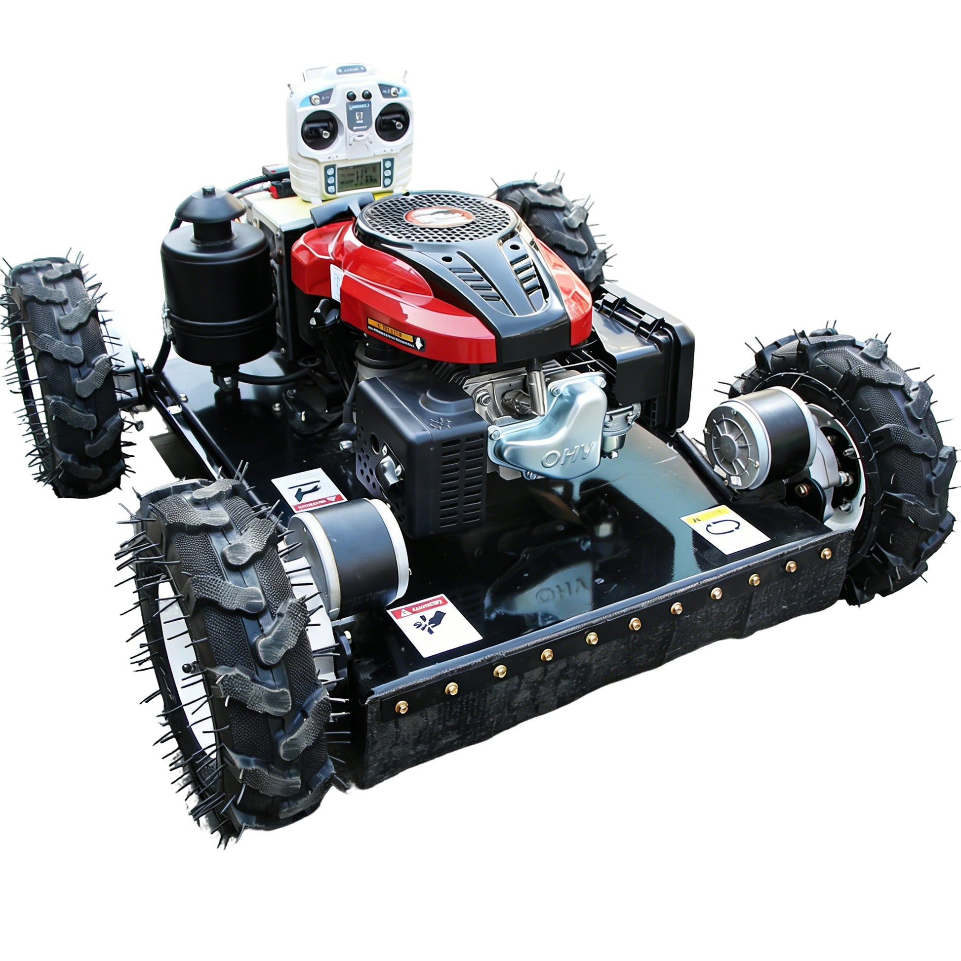 Remote Control Gas Lawn Mower 22" Cutting Width with 9HP Loncin Engine, Electric Start & Lift Control NE550WJ - with | Sold by Uncle Wiener's Wholesale