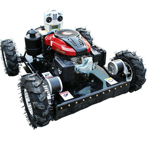 Remote Control Gas Lawn Mower 22" Cutting Width with 9HP Loncin Engine, Electric Start & Lift Control NE550WJ