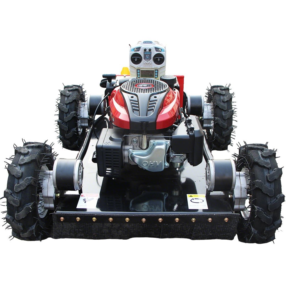 Remote Control Gas Lawn Mower 22" Cutting Width with 9HP Loncin Engine, Electric Start & Lift Control NE550WJ - with | Sold by Uncle Wiener's Wholesale