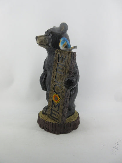 Resin Indoor & Outdoor Garden Statues Collection – Whimsical Polyresin Animal Décor | Shop Now - with Welcome Black Bear Statue | Sold by Uncle Wiener's Wholesale