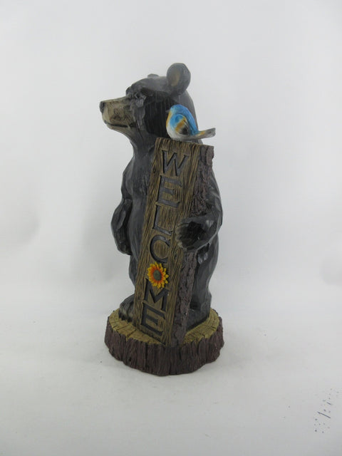Resin Indoor & Outdoor Garden Statues Collection – Whimsical Polyresin Animal Décor | Shop Now - with Welcome Black Bear Statue | Sold by Uncle Wiener's Wholesale
