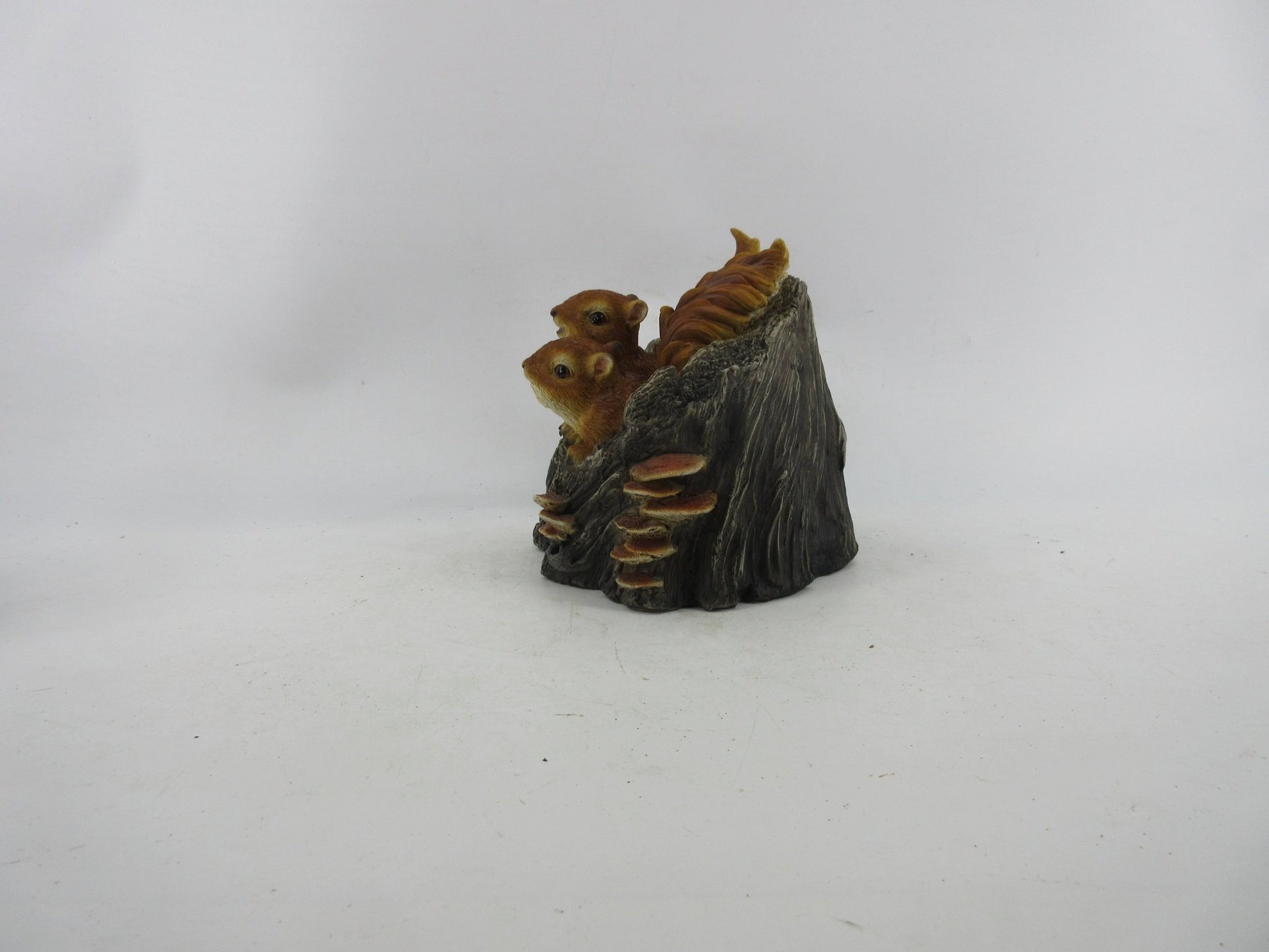 Resin Indoor & Outdoor Garden Statues Collection – Whimsical Polyresin Animal Décor | Shop Now - with Squirrels in Log Statue | Sold by Uncle Wiener's Wholesale