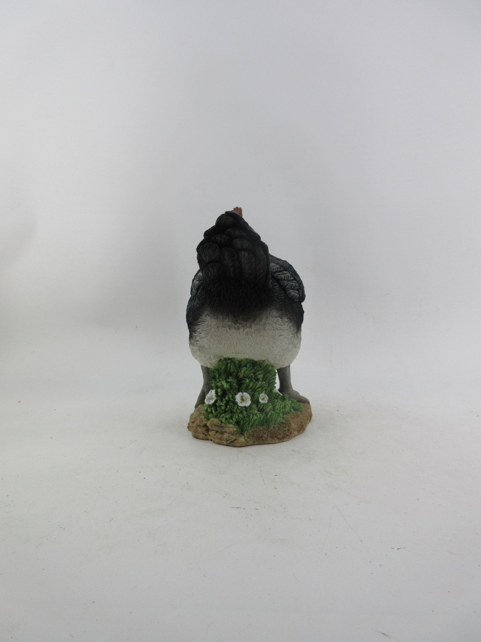 Resin Indoor & Outdoor Garden Statues Collection – Whimsical Polyresin Animal Décor | Shop Now - with Black Chicken Hen Statue | Sold by Uncle Wiener's Wholesale