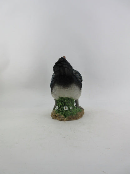 Resin Indoor & Outdoor Garden Statues Collection – Whimsical Polyresin Animal Décor | Shop Now - with Black Chicken Hen Statue | Sold by Uncle Wiener's Wholesale