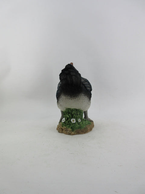 Resin Indoor & Outdoor Garden Statues Collection – Whimsical Polyresin Animal Décor | Shop Now - with Black Chicken Hen Statue | Sold by Uncle Wiener's Wholesale