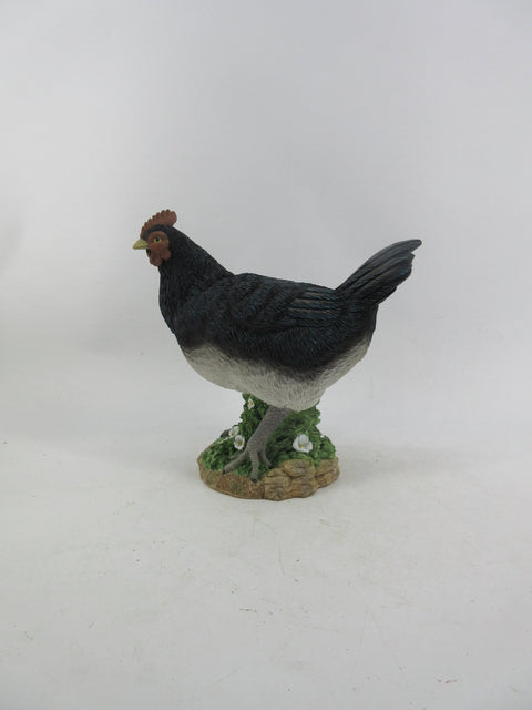 Resin Indoor & Outdoor Garden Statues Collection – Whimsical Polyresin Animal Décor | Shop Now - with Black Chicken Hen Statue | Sold by Uncle Wiener's Wholesale