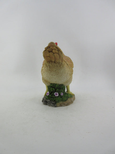 Resin Indoor & Outdoor Garden Statues Collection – Whimsical Polyresin Animal Décor | Shop Now - with Brown Chicken Hen Statue | Sold by Uncle Wiener's Wholesale