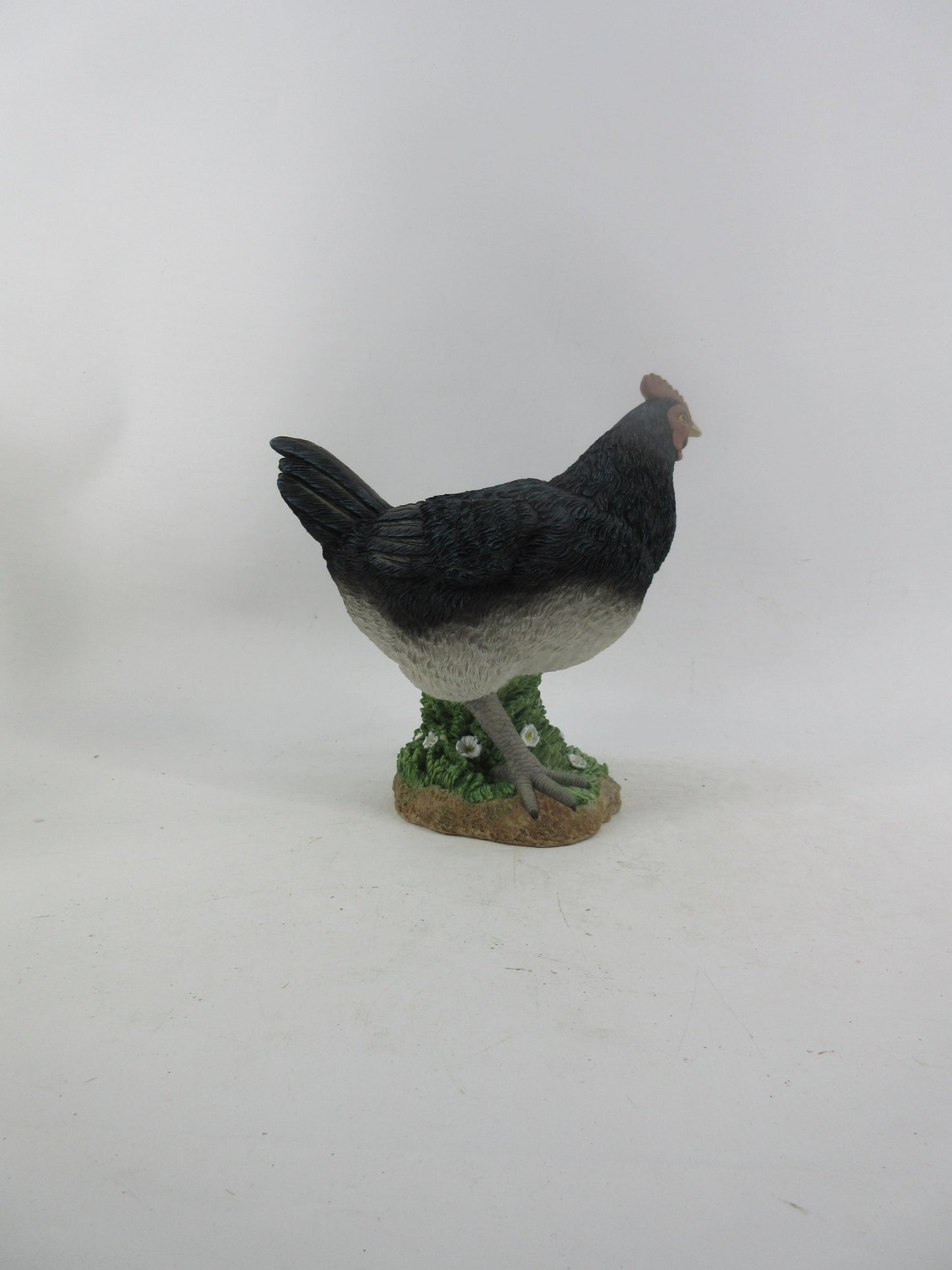 Resin Indoor & Outdoor Garden Statues Collection – Whimsical Polyresin Animal Décor | Shop Now - with Black Chicken Hen Statue | Sold by Uncle Wiener's Wholesale