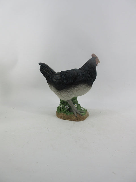 Resin Indoor & Outdoor Garden Statues Collection – Whimsical Polyresin Animal Décor | Shop Now - with Black Chicken Hen Statue | Sold by Uncle Wiener's Wholesale